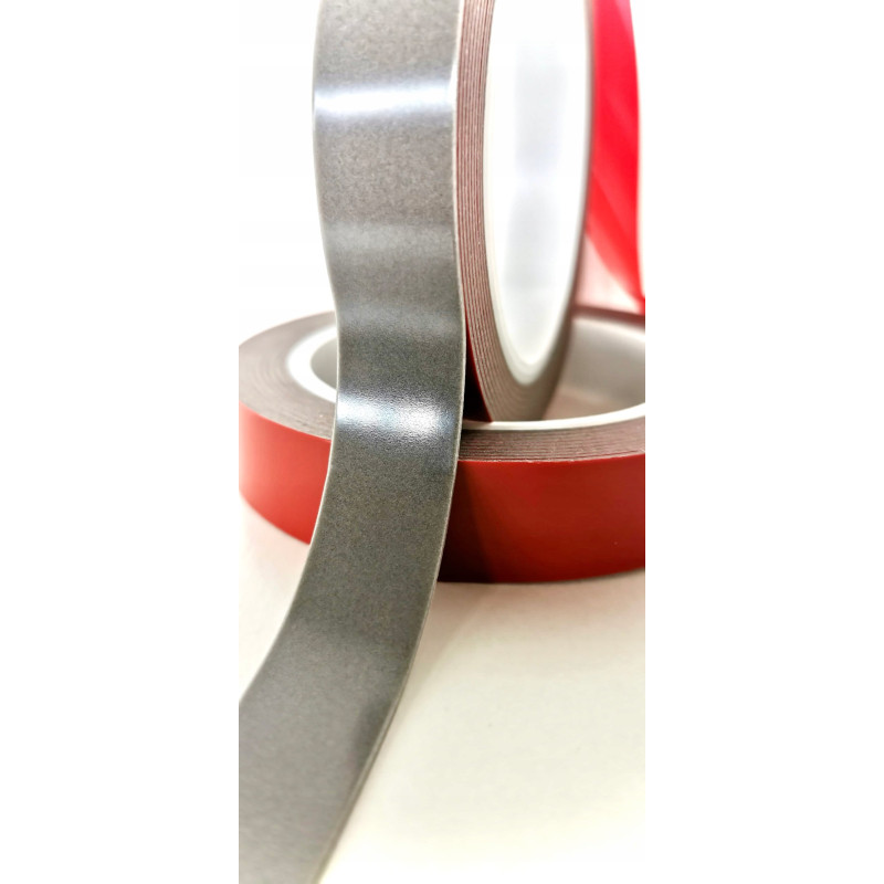 Taśma Dwustronna Żelowa Szara 50mmx5m gr 1mm Montażowa SVHB do Metalu Szkła