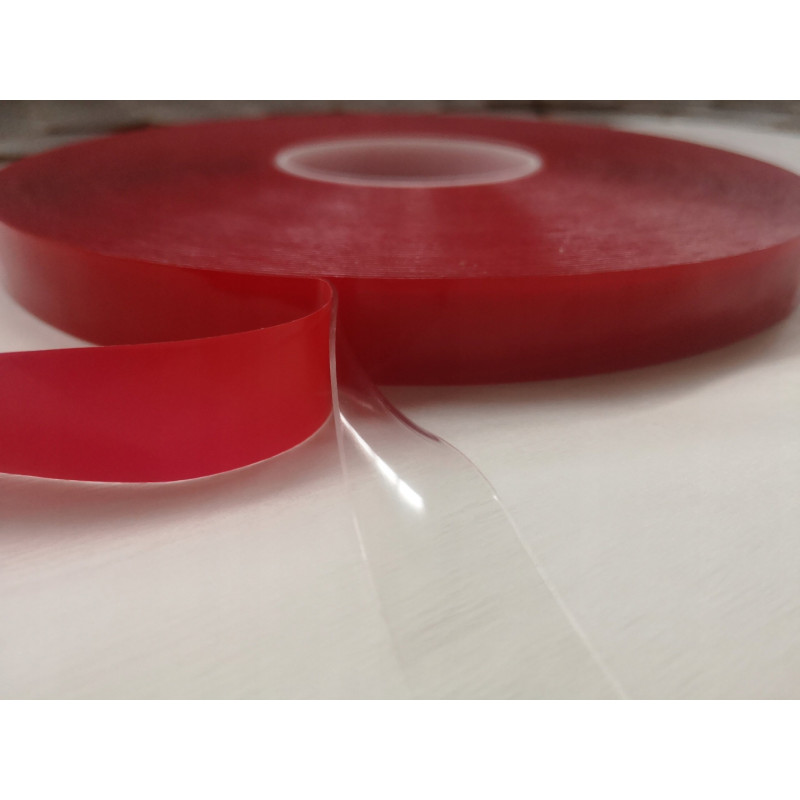 Taśma Dwustronna Żelowa Przezroczysta 15mmx33m 0,5mm Akryl Plexi Szkło