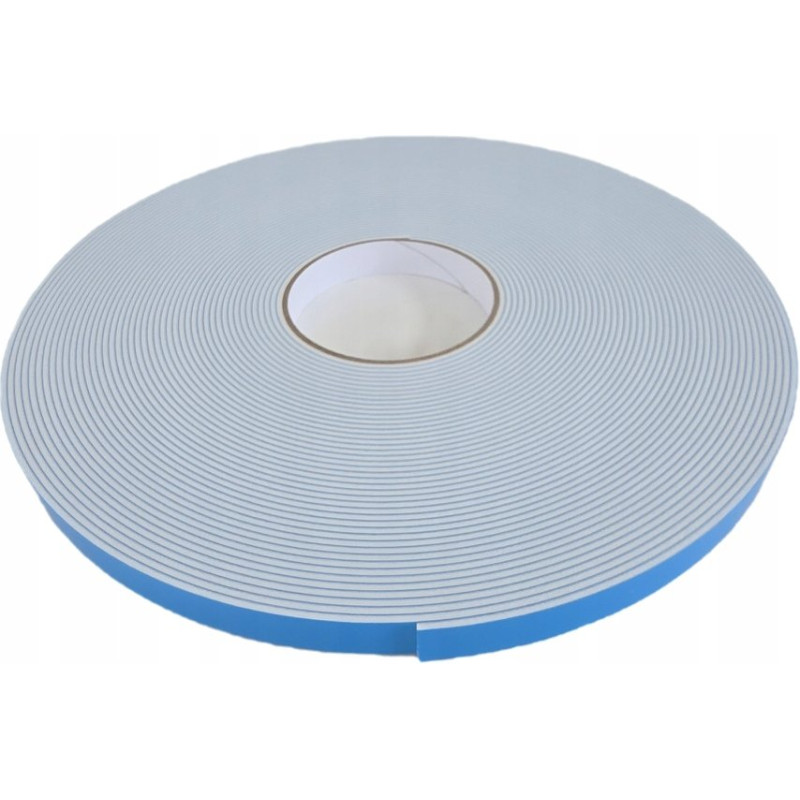 TAŚMA DWUSTRONNA BARDZO MOCNA PIANKOWA MONTAŻOWA-GRUBOŚĆ 2MM-19mm/25m BIAŁA