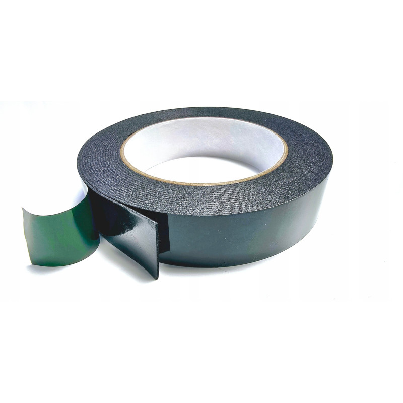 Taśma Dwustronna Mocna Piankowa Montażowa GR. 1mm 15mm/5m Czarna Wytrzymała