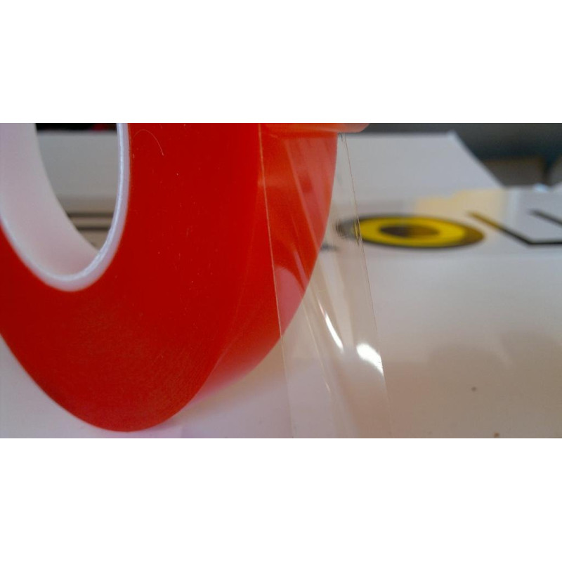 Taśma banerowa dwustronna pet do banerów LED 19mm/50m klejąca samoprzylepna