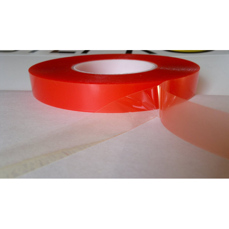 Taśma banerowa dwustronna pet do banerów LED 19mm/50m klejąca samoprzylepna