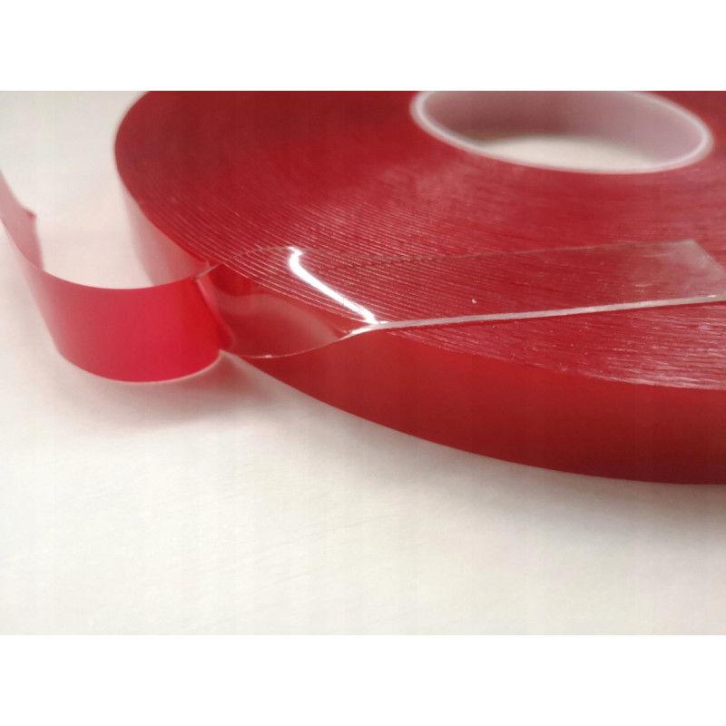 Taśma dwustronna bardzo mocna przezroczysta akrylowa żelowa 25mm/33m