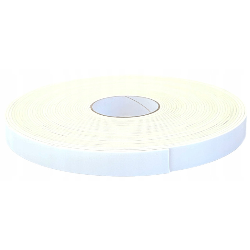 Uszczelka Samoprzylepna Pianka EPDM Biała gr.3 mm 15 mm/20 m Do Okien Drzwi