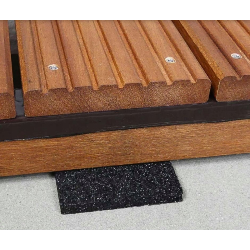 Podkładka pod Legary Podkładki Gumowe Dystanse z Regran.100x100x4 100szt.