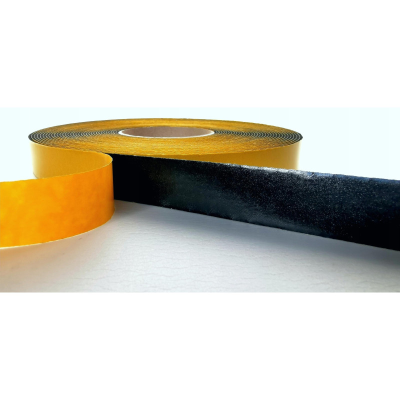 Uszczelka Do Drzwi Samoprzylepna Uszczelniająca EPDM 2 mm Czarna 20mm 10m