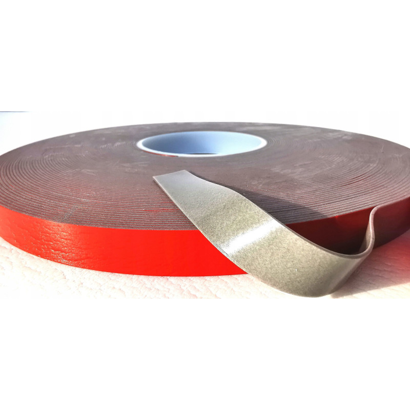 Taśma dwustronna klejąca bardzo mocna akrylowa montażowa szara SVHB 9mm/33m